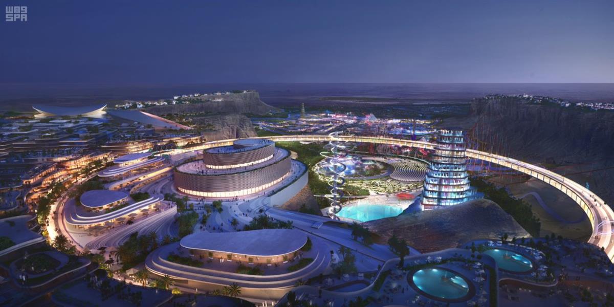 Visualization of the Expo 2030 Riyadh masterplan
